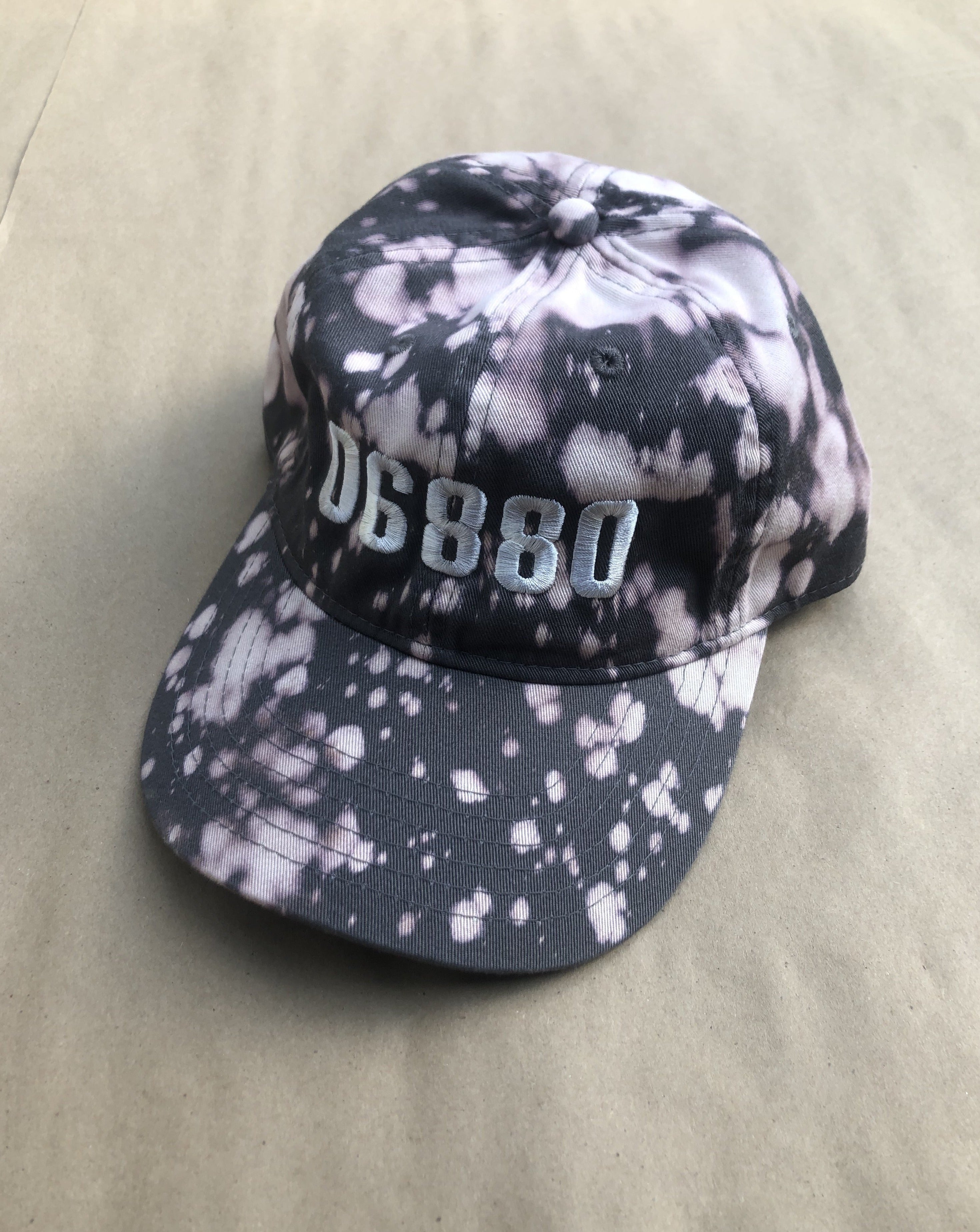 Tie Dye Post Code Embroidered Cap