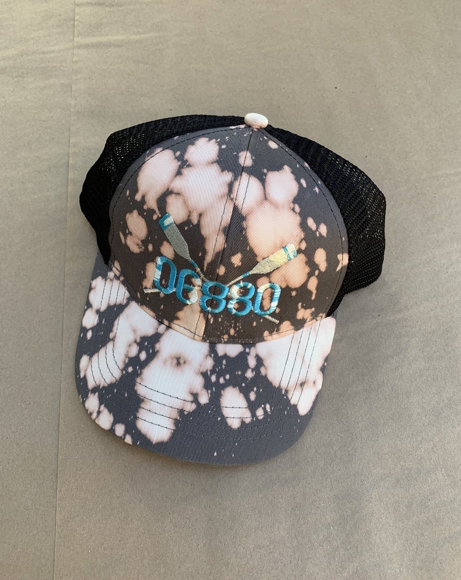Tie Dye Coxswain Embroidered Trucker Cap